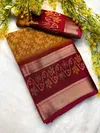 Wow Marsh Melon Jequrd Boder Daily Saree Wholesalers In Delhi